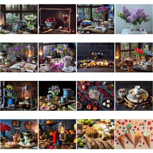 Diamond Painting Cake Restaurant Diy Cross Stitch Home Decor Food Diamond Embroidery Adult Jewelry Art Painting By Numbers
