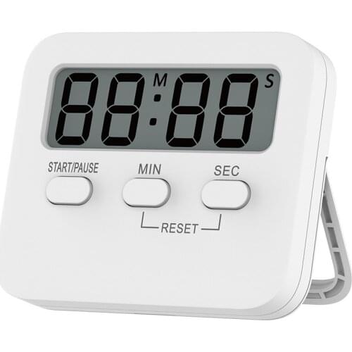 1PC Digital Kitchen Timer Magnetic Backing Stand Countdown Alarm Mini LCD Big Digits Loud Alarm For Cooking Baking Sports Games