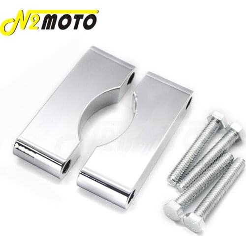 For Harley Touring w/ 5.5" wide 21" Wheel 1984-2013 1.25" Aluminum Chrome Motorcycle Front Fender Spacer Kits Accessories