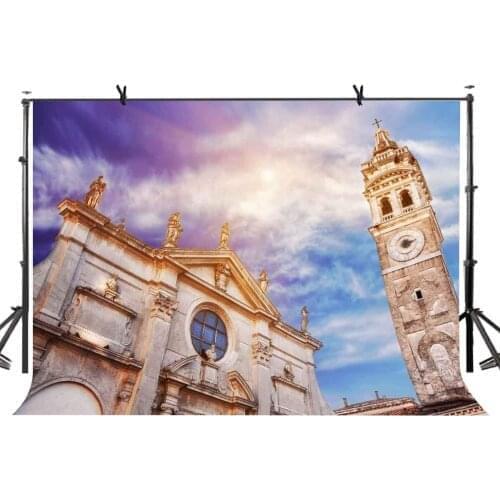 7x5ft Italian Palace Backdrop Sacred Stately Italian Palace Photography Background and Studio Photography Backdrop Props