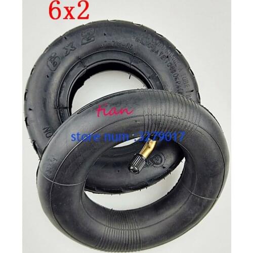 Good Quality and New 6 Inch 6X2 Tire and Inner Tube Set for Electric Scooter Wheel Pneumatic Wheel Trolley Cart Air Wheel Bike