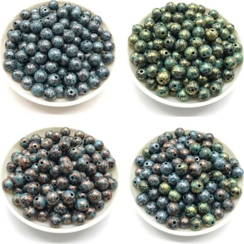 6-12mm Round Acrylic Beads For Jewelry Making Accessories DIY Bracelet Necklace Accessories
