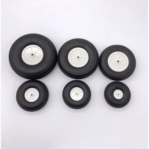 Lightweight High Elasticity PU Wheel 3.25inch-5inch for RC Plane Landing Gear Accessories