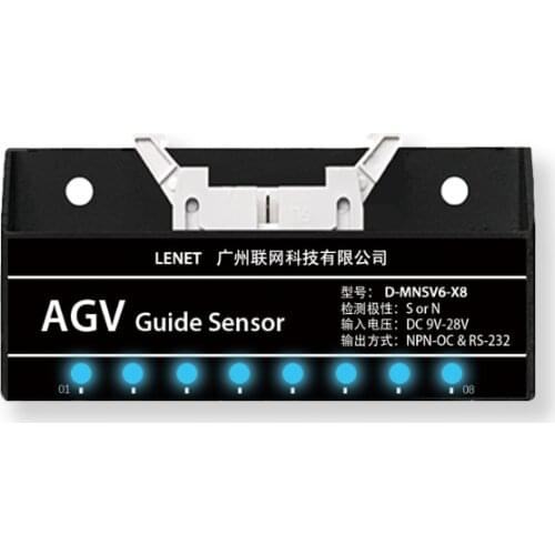 AGV Car Feeding Robot Special Magnetic Navigation Sensor 8-bit Detection High Sensitivity D-mnsv6-x8