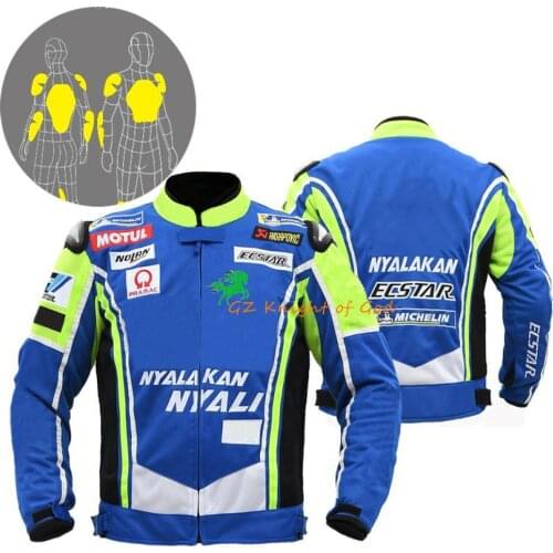 New Textile fabric Mens Jacket for Suzuki GSXR Motorcycle Street Moto Racing Riding Protective Clothing winter summer jacket