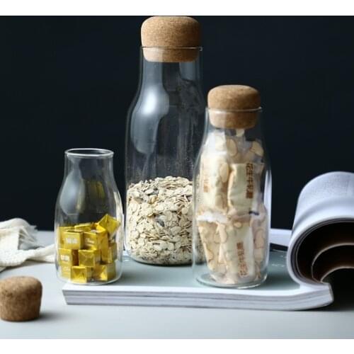 Novelty Kitchen Organizer Cans For Bulk Products Jars With Lid Spices Sugar Coffee Tea Container Receive Storage Bottle