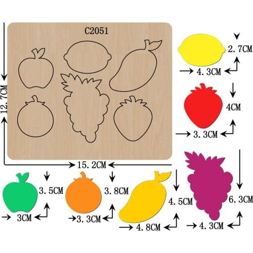 New fruit Wooden die Scrapbooking C2051 Cutting Dies