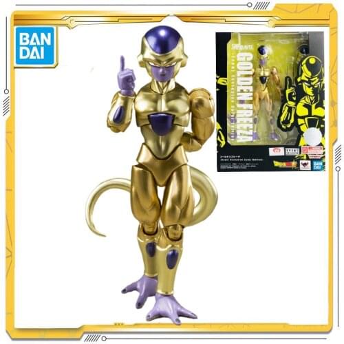 BANDAI S.H.Figuarts DRAGON BALL Original Yellow gold Frieza Action Collection Model Toy Anime Toys For Kids