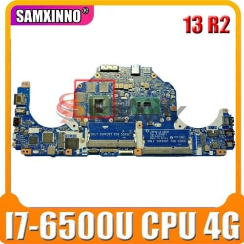 Original For dell For Alienware 13 R2 Core I7-6500U Mainboard AAP01 LA-C902P CN-0TXYDJ 0TXYDJ 4G MOTHERBOARD