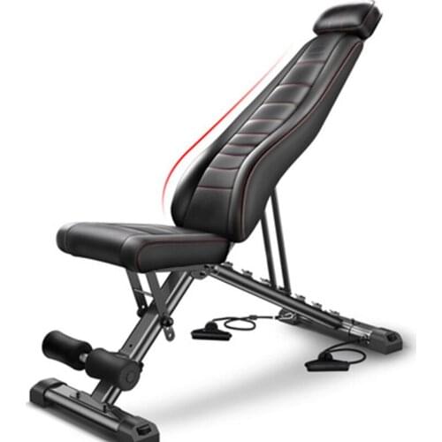 Thick And Comfortable Sponge Backrest Height Adjustable Multifunctional Fitness Chair Dumbbell Bench