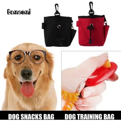 Gomaomi Dog Pet Treat Bait Waist Pouch Puppy Reward Based Training Bag with Buckle Belt