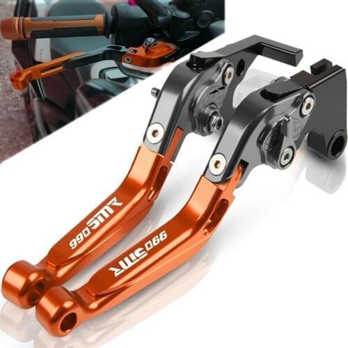 For 990SMR 2009 2010 2011 2012 2013 Motorcycle CNC Adjustable Extendable Foldable Brake Clutch Levers Handbrake 990 SMR