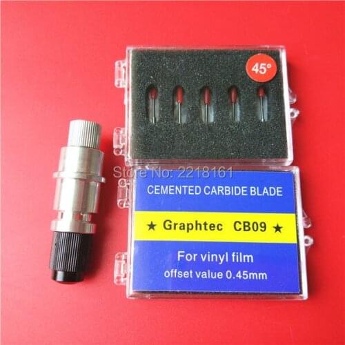 Graphtec cutting plotter spare parts CB09 CE5000 60 knife king knives blade 45 degree 10X + 1pc holder