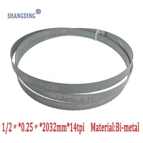 Top Quality Metalworking 80"x 1/2" x 0.25" or 2032*13*0.65*14tpi bimetal M42 metal bandsaw blades for European band saws
