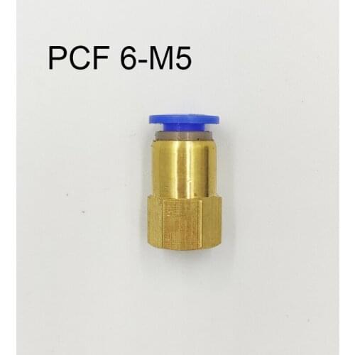 10Pcs Pneumatic Female Straight Air Fittings 6mm Tube Push In M5 Quick Connector PCF 6-M5