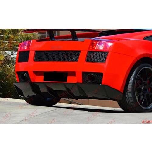 2003-2007 Z-ART carbon fiber rear diffuser for Gallardo carbon fiber rear lip for Gallardo carbon fiber rear chin