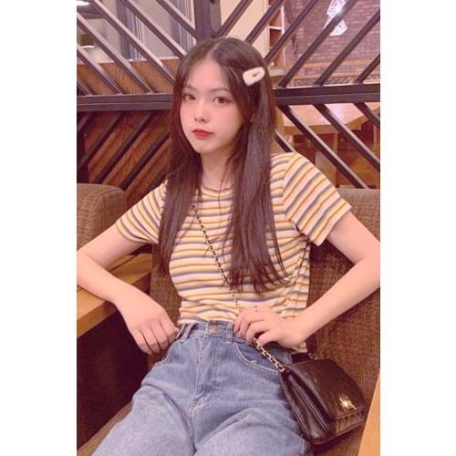 2020 Summer Fashion T Shirt Women Woman red Tshirt sky