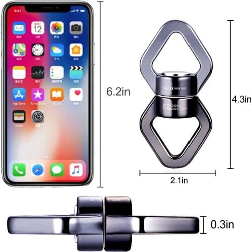 Rotational Climbing Swing Swivel Aluminum 30KN Triangular Rope Swivel Connector Yoga Swing Rope Swivel Connector