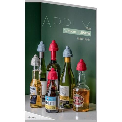 Champagne red wine bottle stopper sealing cap household leak proof mouth silicone lovely stopper universal weinkorken