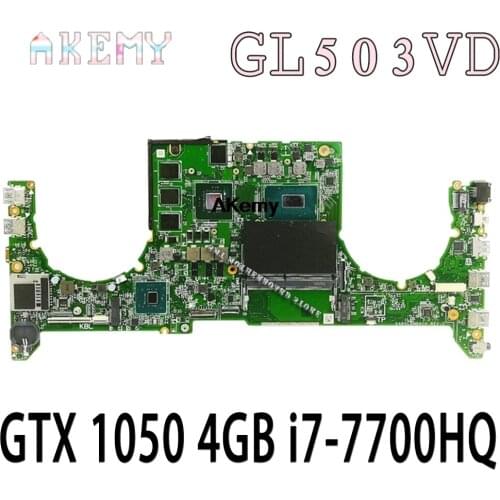 DABKLAMB8B0 Motherboard For Asus GL503VD GL503V laptop Motherboard Mainboard GTX 1050 4GB i7-7700HQ