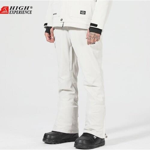 HIGH EXPERIENCE 2021 Winter New Slim Ski Pants Waterproof Windproof Warm Breathable Outdoor Sweatpants Tooling Couple Snow Pants