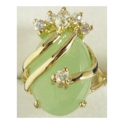 Beautiful & charmming light green jade ring (#6 7 8 9)