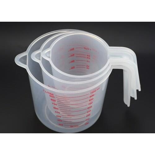Kitchen Tool Supplies Quality cup with graduated quality Kitchen Plastic Measuring Cup Jug Pour Spout Surface jarra. medidora