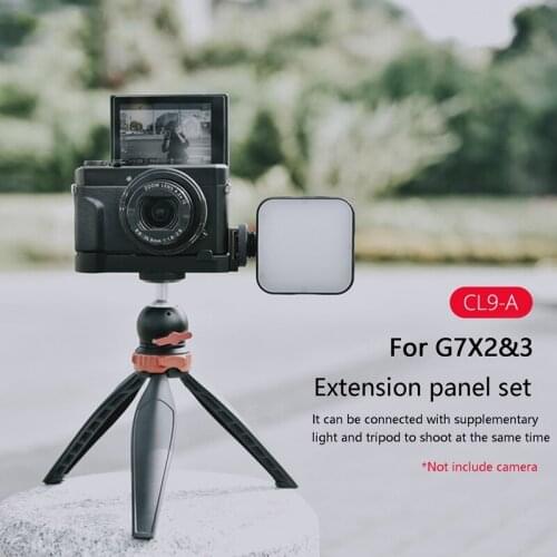 HOT-for Canon G7X Mark II G7X Mark III Expansion Board+Fill Light+Tripod+Gimbal Kit for Canon G7X Mark 2/G7X Mark 3