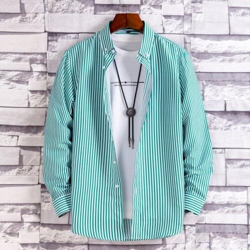 LOMEMOL Men's Striped Shirts