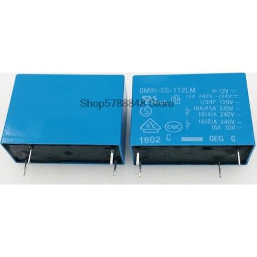 10PCS/LOT New 100% original OMIH-SS-112LM OMIH-SS-112 0MIH-SS-112LM 16A 12VDC 4PIN