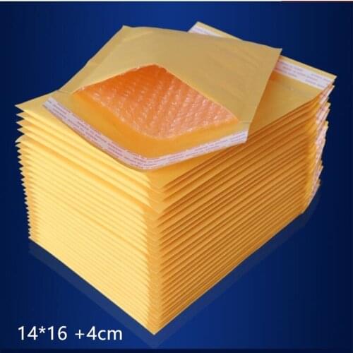New 140 x 160 MM 200pcs Bubble Mailers Padded Envelopes Bags Kraft Bubble Mallrrs Mailng Envelope Bags