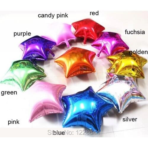 Birthday Party favors Event party supplies foil balloons Star shape color mix or assorted 18inch 100 pieces/lot wholesale