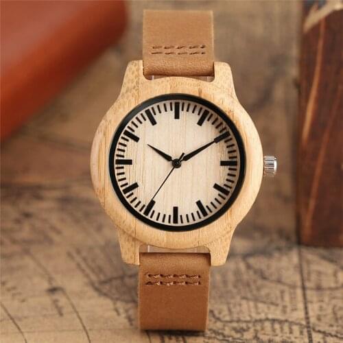 Luxury Female Watch Wooden Quarzt-watch Women Casual Sport Bracelet Bamboo Tree Case Environmental Clock Gifts Montre Femme