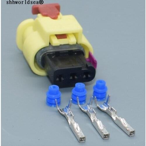 Shhworldsea 3pin Auto Electric Housing Plug Waterproof Wiring Harness Connector 1-2141523-4 4H0973373