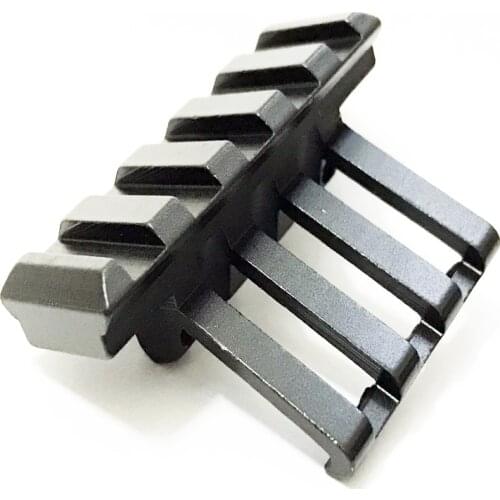 Tactical 5 Slots Side Rail 45 Angle Offset 20mm Picatinny Rail Gun Mount Quick Release Weaver Hunting Low Profile Adapter