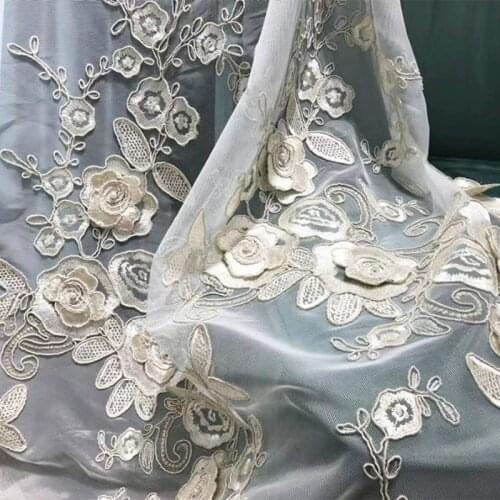 High-end Turkish Embroidered 3D Rose Window Tulle for Living Room Luxury European Bedroom Princess Room Sheer Curtain Drapes