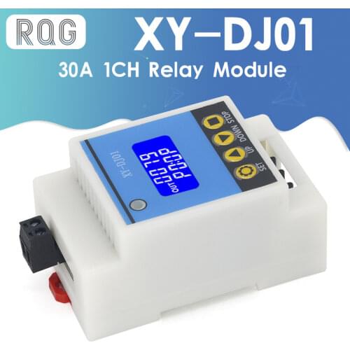 XY-DJ01 30A 1CH Relay Module Delayed Power Off Disconnected Trigger Delay Cycle Timing Circuit Switch Rail Type