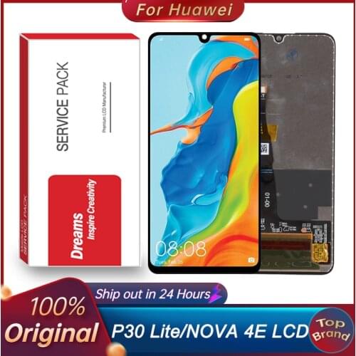 Original 6.15" for Huawei P30 Lite/ Nova 4E LCD Display Touch Screen Digitizer Assembly LCD With Frame Display Repair Parts