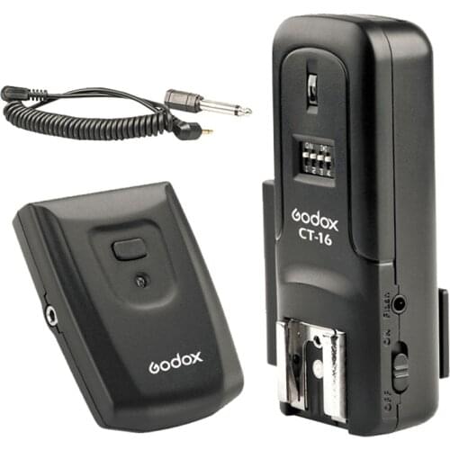 Godox CT-16 16 Channels Wireless Radio Flash Trigger Transmitter and Receiver Set for Nikon Canon Pentax Studio Speedlite Flash