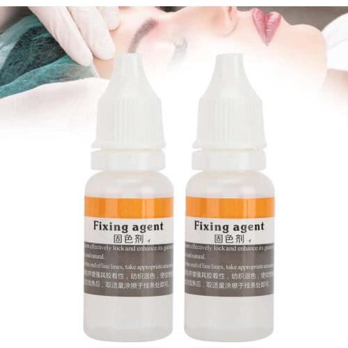 2pcs 15ml Tattoo Pigment Color Fixing Agent Microblading Semi-Permanent Eyebrow Lip Tattoo Color Lock Serum Tattoo Supplie