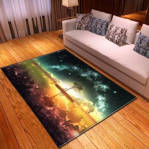Universe Galaxy 3D Carpet Living Room Home Decoration Mat/Rug Kids Room Soft Carpets Bedroom Dining Room Space Planet Area Rugs