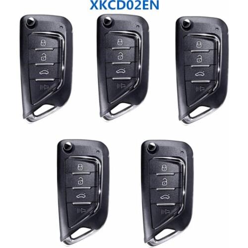 HKOBDII VVDI Wire XKCD02EN 4 Buttons Universal VVDI2 Car Key Remote for Xhorse VVDI Mini and VVDI Key Tool