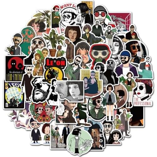 50PCS Classic Movie Leon stickers Graffiti Stickers for Luggage Skateboard Phone Laptop Bicycle Wall Guitar Scrapbooking