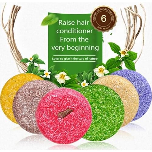 6PCS 100% Pure Plant Hair Shampoos,Handmade Hair Shampoo Soap For Hair Care