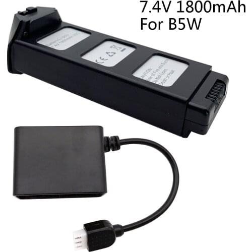 7.4V 2S battery for MJX R/C Bugs 5W B5W Rc Helicopter Battery 7.4v 1800mah Li-po Battery RC Quadcopter Drone Spare accessory