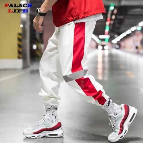 Hip Hop Dancing Side Striped Track Pants Men Joggers 2020 Spring Hip Hop Sweatpants Streetwear Male Casual Fashion Pants
