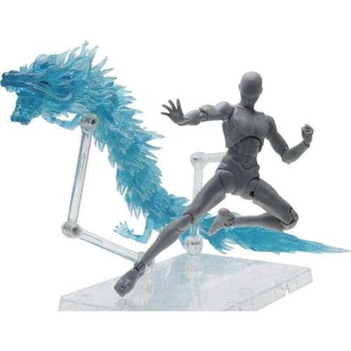 Dragon Effect Decoration Fight With Dragaon Model with Bracket for Gundam Model general scale model- Black