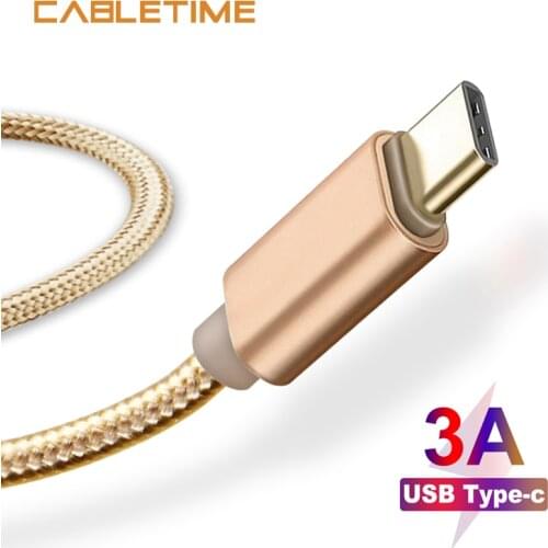Cabletime USB Type C Cable Fast Charging Data Cable for Samsung Galaxy S9 Plus Note 9 Xiaomi Huawei one plus USB C cable N051
