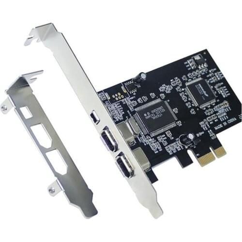 NEW-PCI-E PCI Express FireWire Card, IEEE 1394 Controller Card with Firewire Cable, for Video, Audio Transmission,Etc