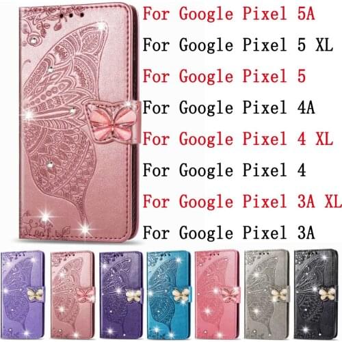 Sunjolly Leather Case Flip Card Wallet Stand Cover for Google Pixel 5A 5XL 5 4A 4 XL 4 3A XL 3A